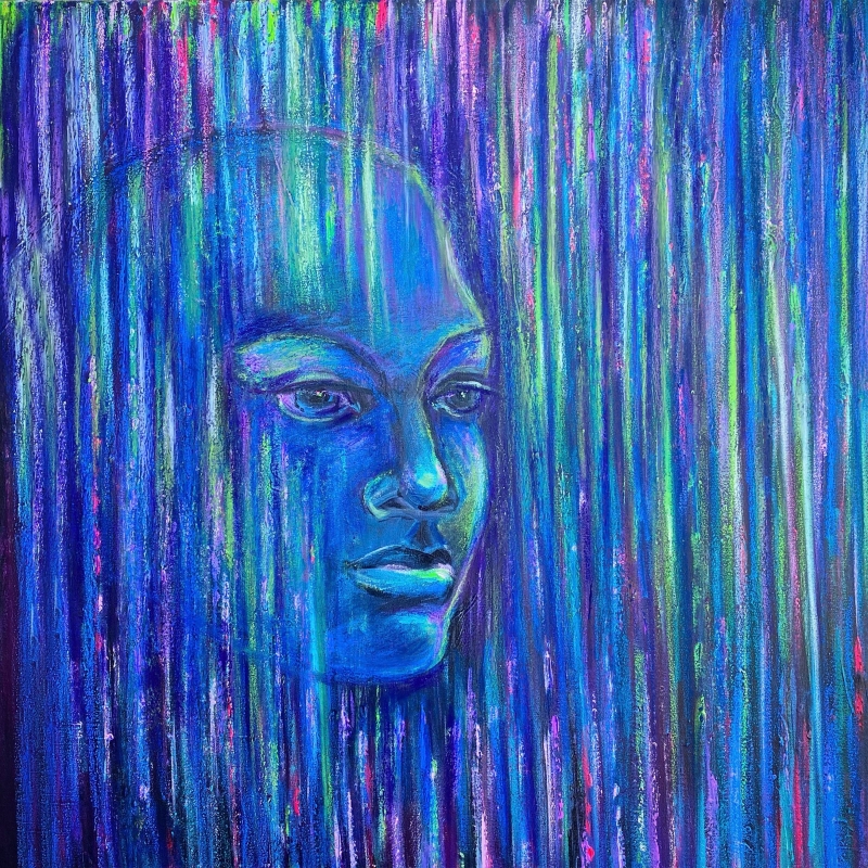 Humanity and artificial intelligence by artist Anastasia Shimanskaya